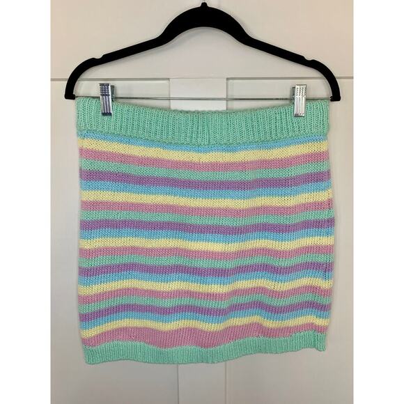 Show Me Your Mumu 3 Piece Nineties Knit Set in Pastel Dream Size M/L Striped - Picture 8 of 15